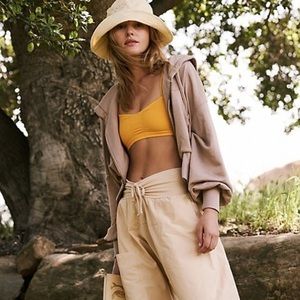 Free People Movement Low Key Zip Up - Color: Sand Dunes